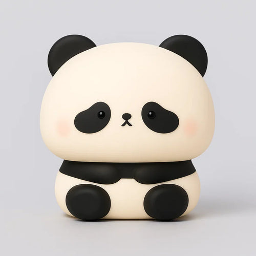 Big Adorable Panda Head Silicone Night Lamp – Soft Glow for Cozy Nights